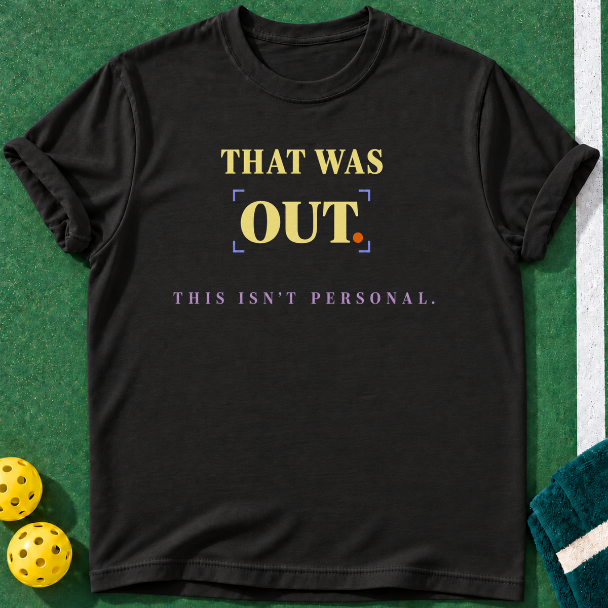Call Was Out T-shirt | Black | final realistic custom mockup v2