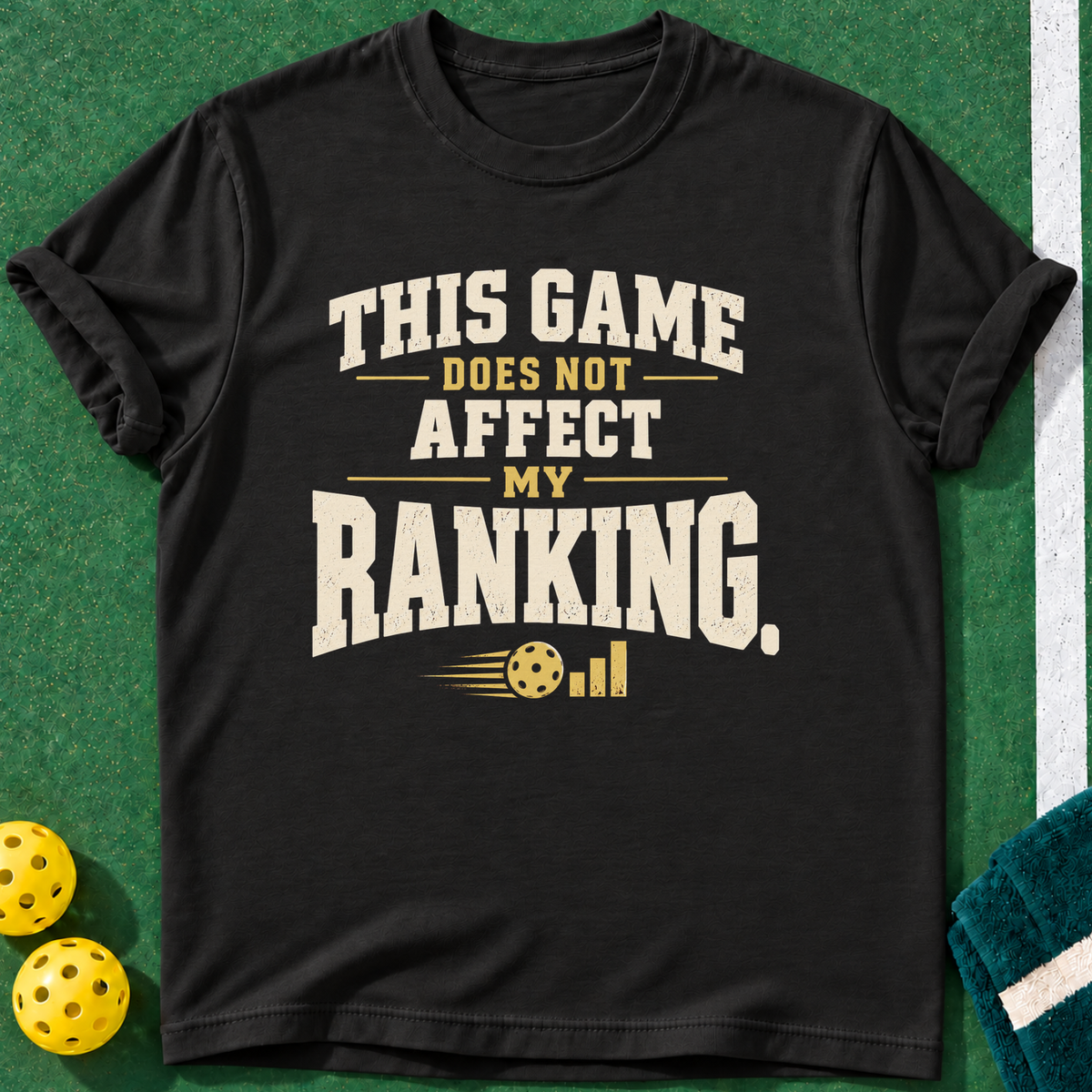 Ranking Doesn't Count T-shirt | Black | final realistic custom mockup v2