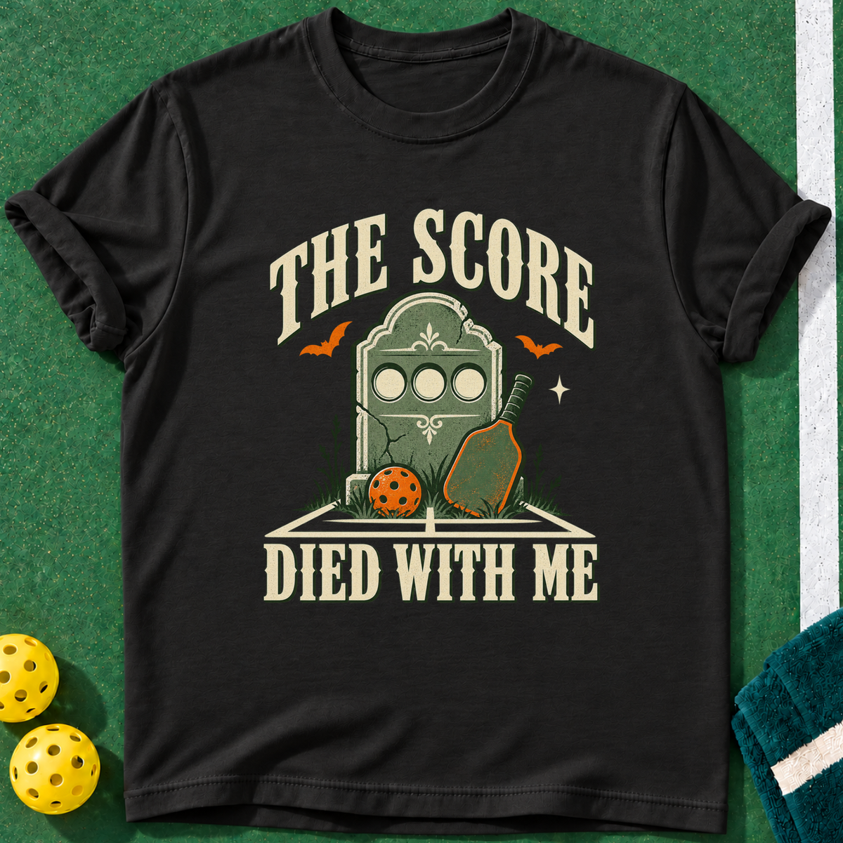 Dead Scorekeeper T-shirt | Black | final realistic custom mockup v2