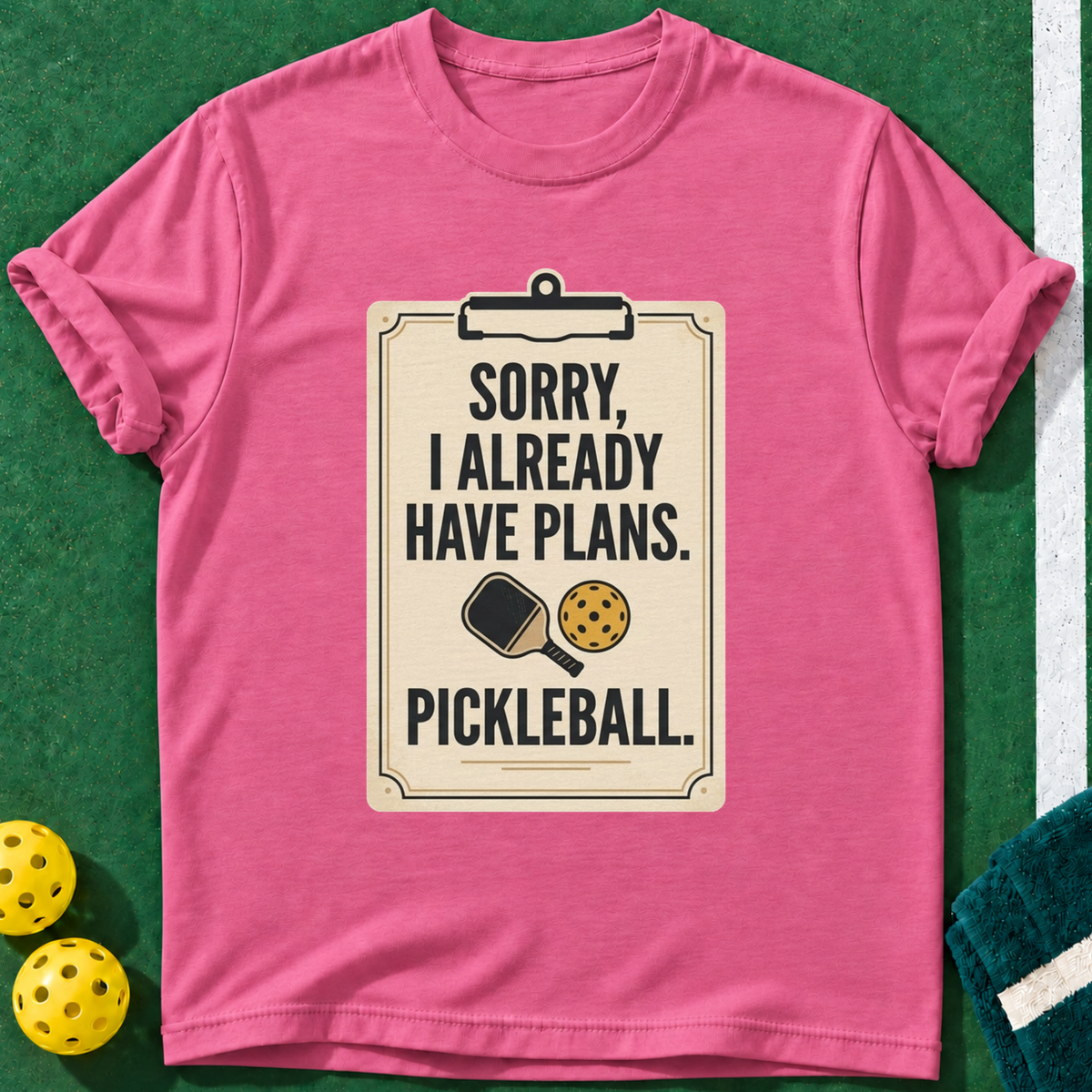 Already Planned T-shirt | Heather Berry | final realistic custom mockup v2