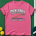 Progress Report T-shirt | Heather Berry | final realistic custom mockup v2