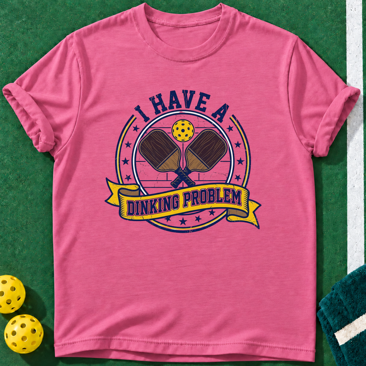 Thinking Dinker T-shirt | Heather Berry | final realistic custom mockup v2