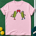 Pickleball Pickles T-shirt | Light Pink | final realistic custom mockup v2