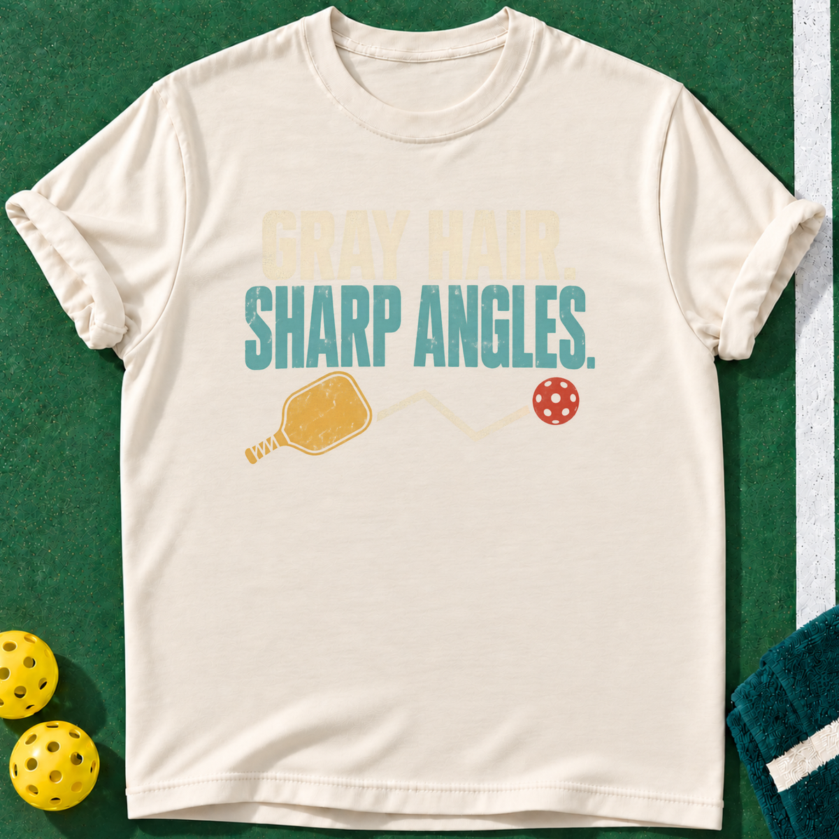 Gray Hair Angles T-shirt | Natural | final realistic custom mockup v2
