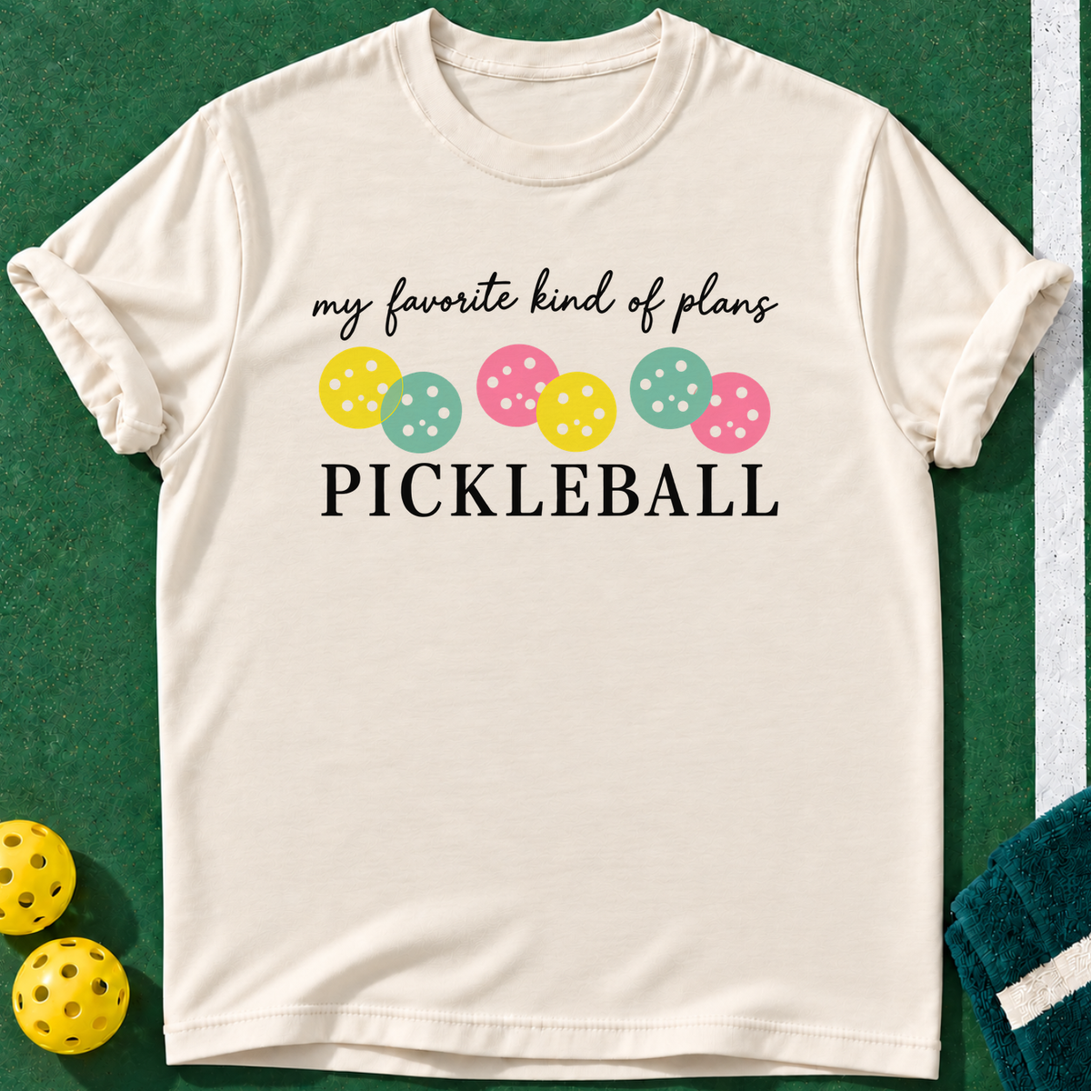 Favorite Plans T-shirt | Natural | final realistic custom mockup v2