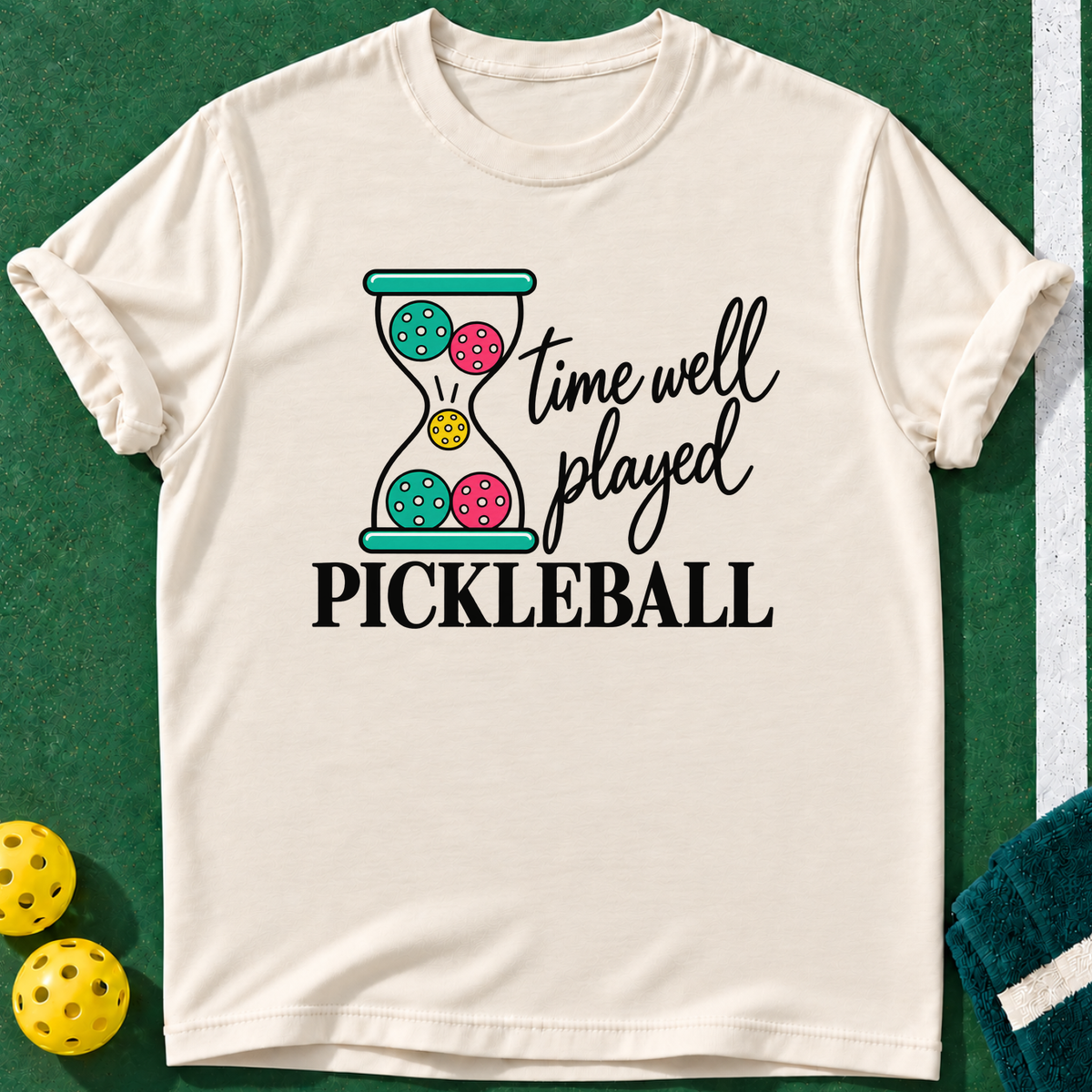Time Well Played T-shirt | Natural | final realistic custom mockup v2