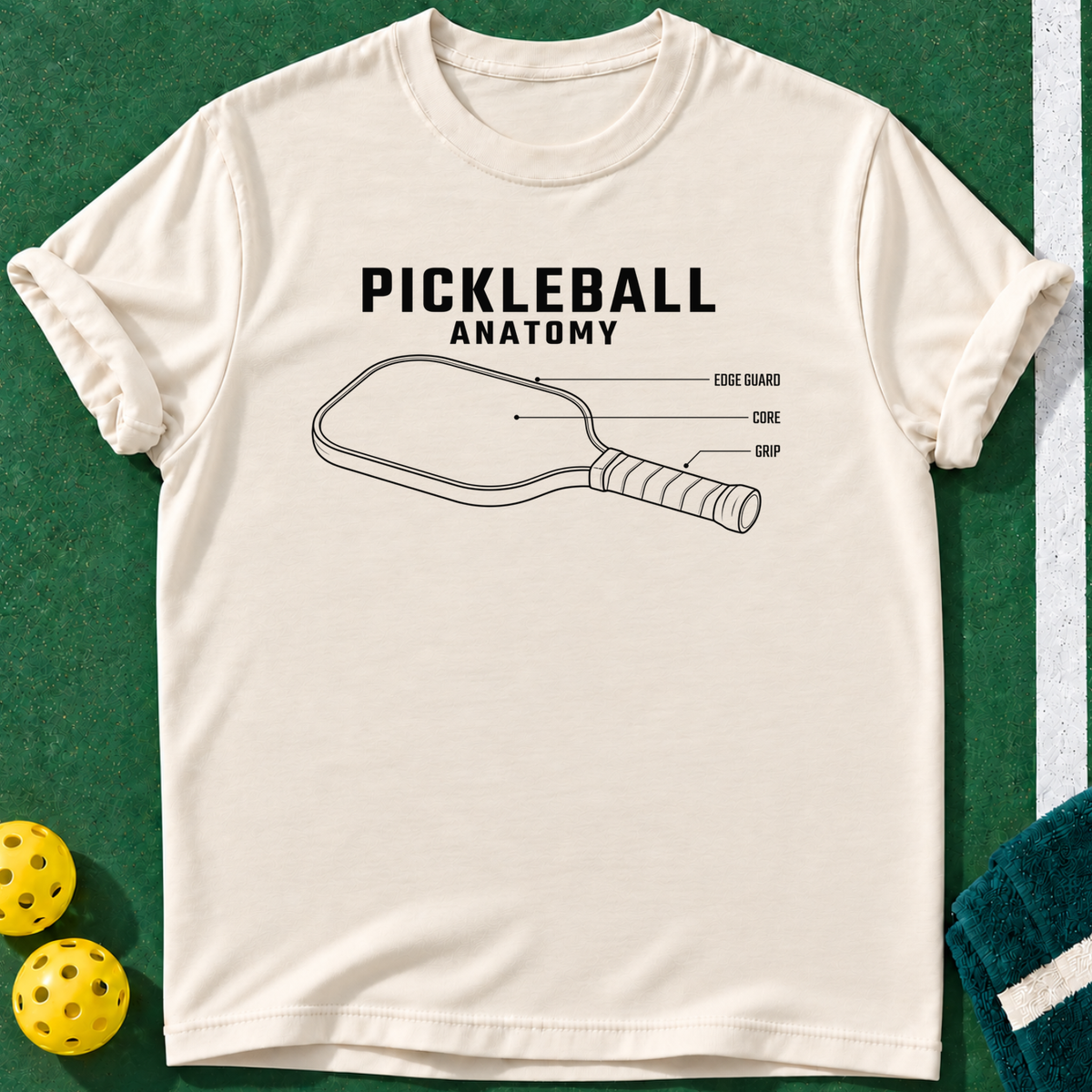 Paddle Anatomy T-shirt | Natural | final realistic custom mockup v2
