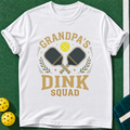 Grandpa's Dink Squad T-shirt | White | final realistic custom mockup v2