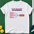 Pickleball Free Time T-shirt | White | final realistic custom mockup v2