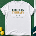 Couples Court Therapy T-shirt | White | final realistic custom mockup v2