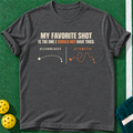 Favorite Risky Shot T-shirt | Dark Heather | final realistic custom mockup v2