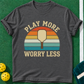 Worry Less Play T-shirt | Dark Heather | final realistic custom mockup v2