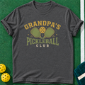 Grandpa's Club T-shirt | Dark Heather | final realistic custom mockup v2