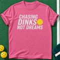 Dinks Over Dreams T-shirt | Heather Berry | final realistic custom mockup v2