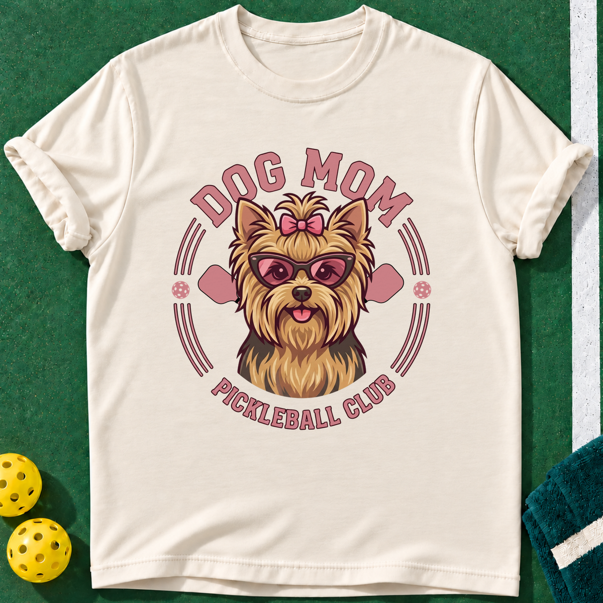 Paws Paddles Play T-shirts | Natural | final realistic custom mockup v2
