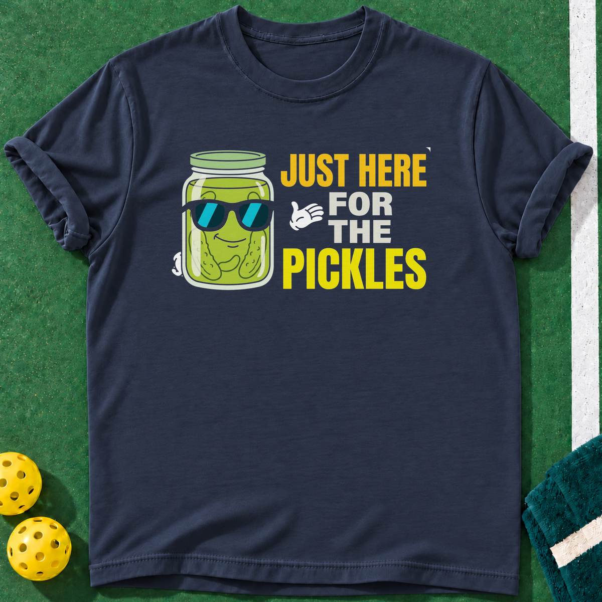 Here For Dinks T-shirts | Navy | final realistic custom mockup v2