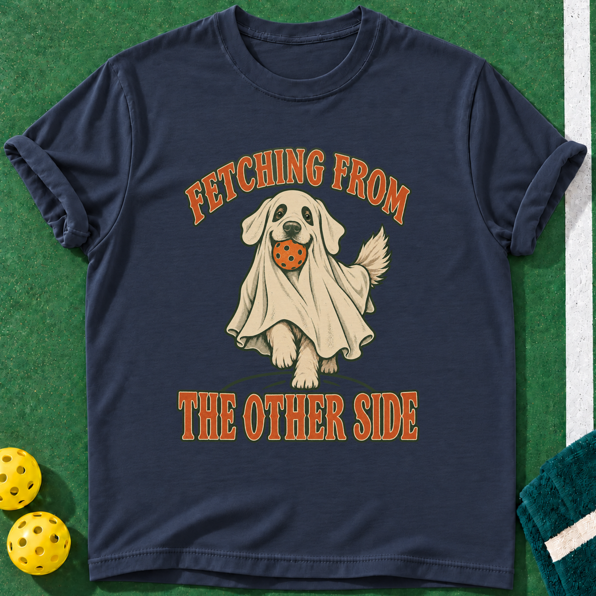 Fetching Other Side T-shirt | Navy | final realistic custom mockup v2