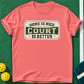 Better Court Days T-shirt | Coral Silk | final realistic custom mockup v2