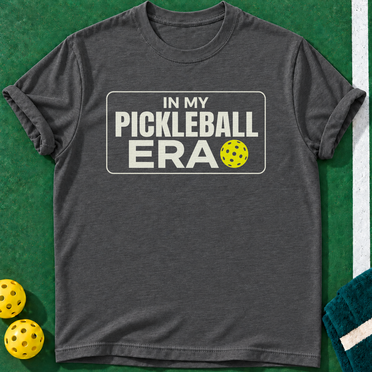 In My Era T-shirt | Dark Heather | final realistic custom mockup v2