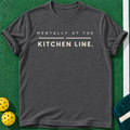 Kitchen Mindset T-shirt | Dark Heather | final realistic custom mockup v2