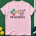 Favorite Court Circle T-shirt | Light Pink | final realistic custom mockup v2