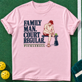 Family Court Regular T-shirt | Light Pink | final realistic custom mockup v2