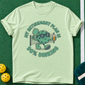 Mostly Dinking T-shirt | Mint Green | final realistic custom mockup v2