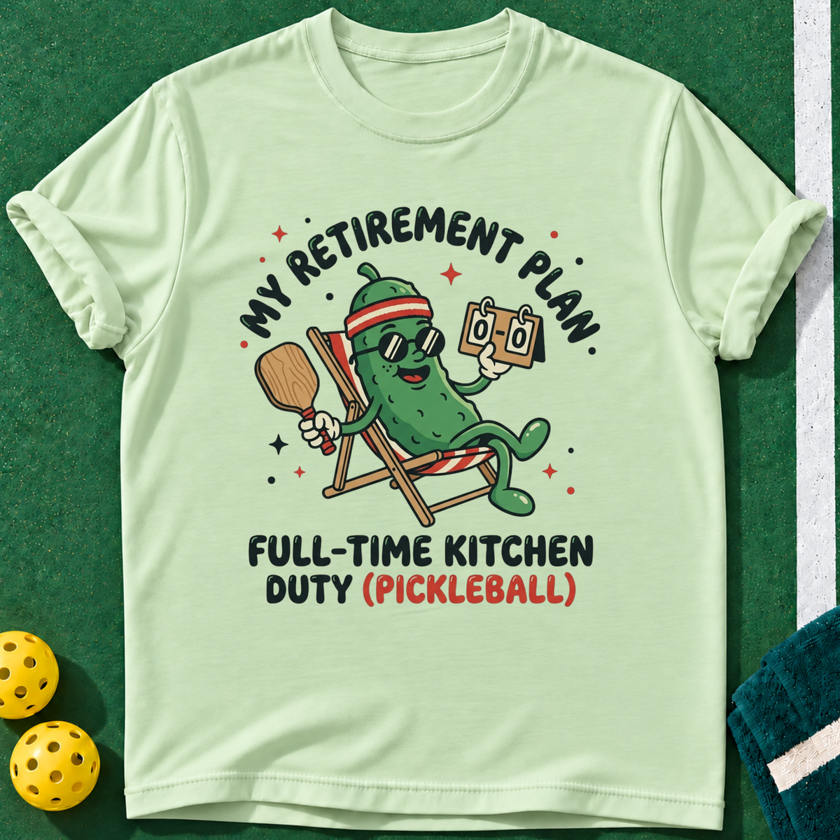 Kitchen Duty T-shirt | Mint Green | final realistic custom mockup v2