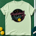 Nights Pickleball T-shirt | Mint Green | final realistic custom mockup v2