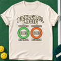 Pickleball Logic T-shirt | Natural | final realistic custom mockup v2