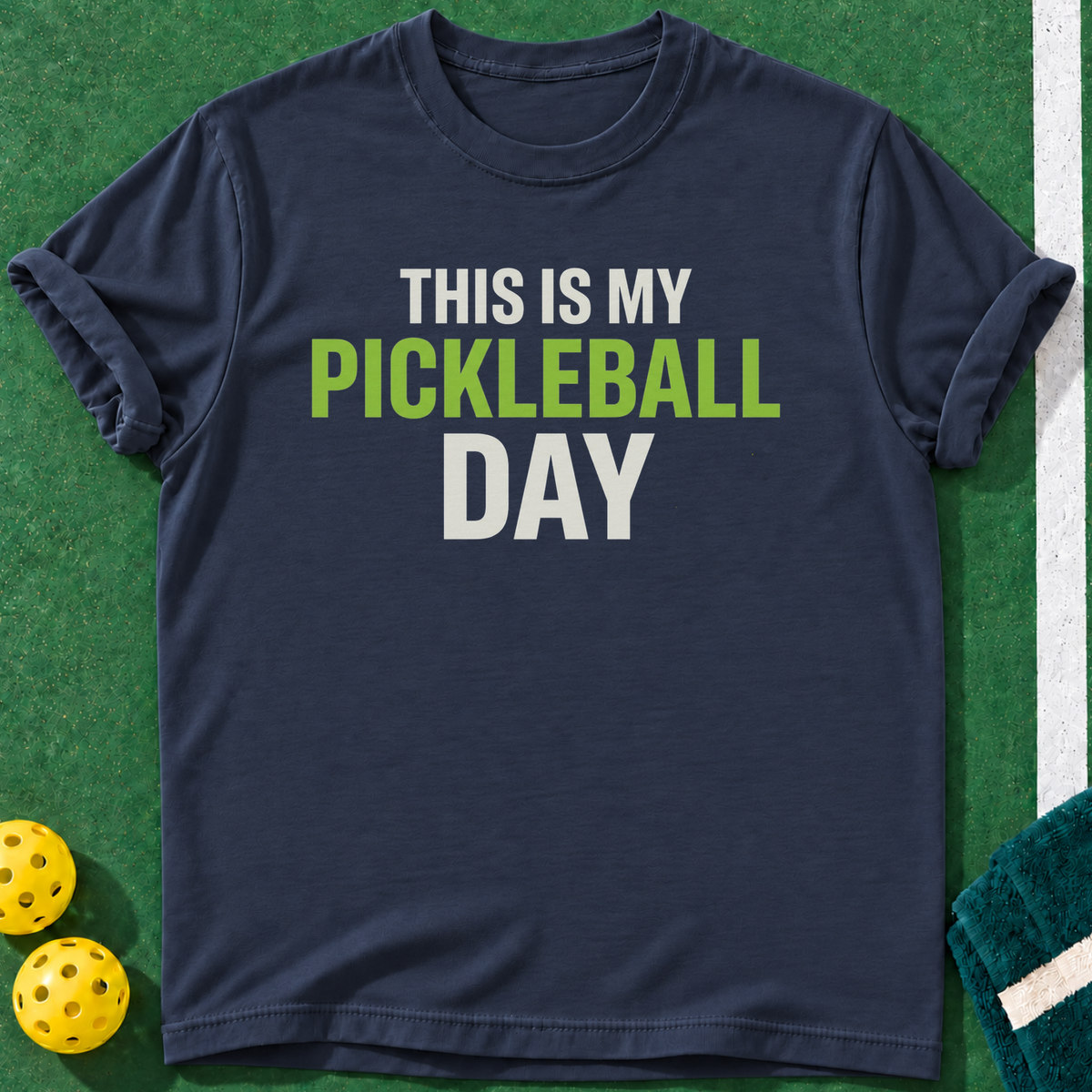 My Perfect Day T-shirt | Navy | final realistic custom mockup v2