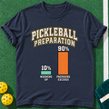 Pickleball Preparation T-shirt | Navy | final realistic custom mockup v2