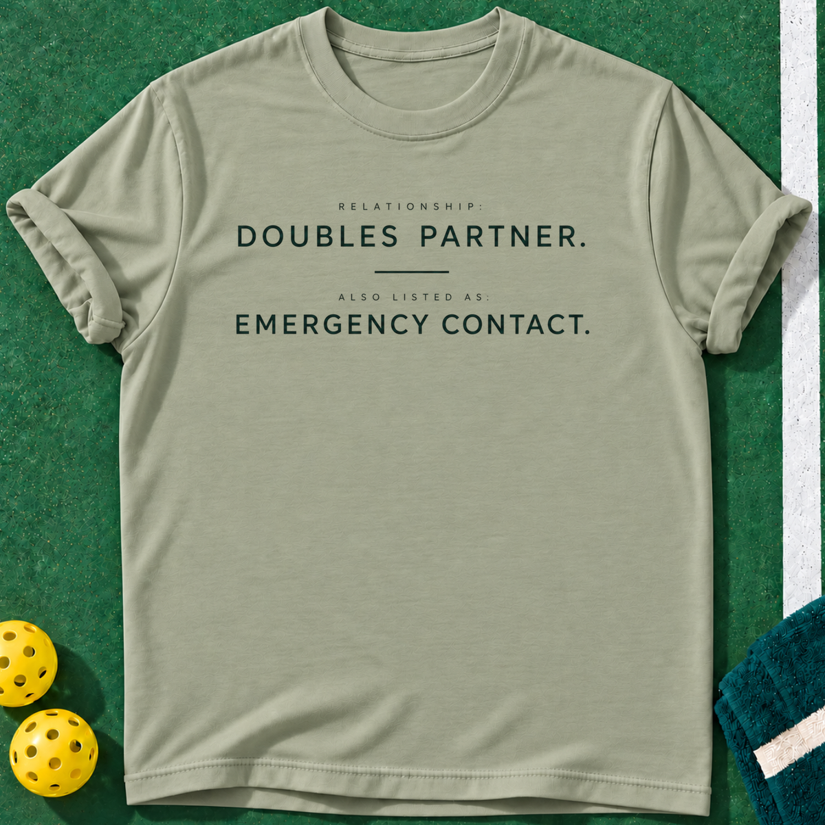Favorite Court Partner T-shirts | Sage | final realistic custom mockup v2
