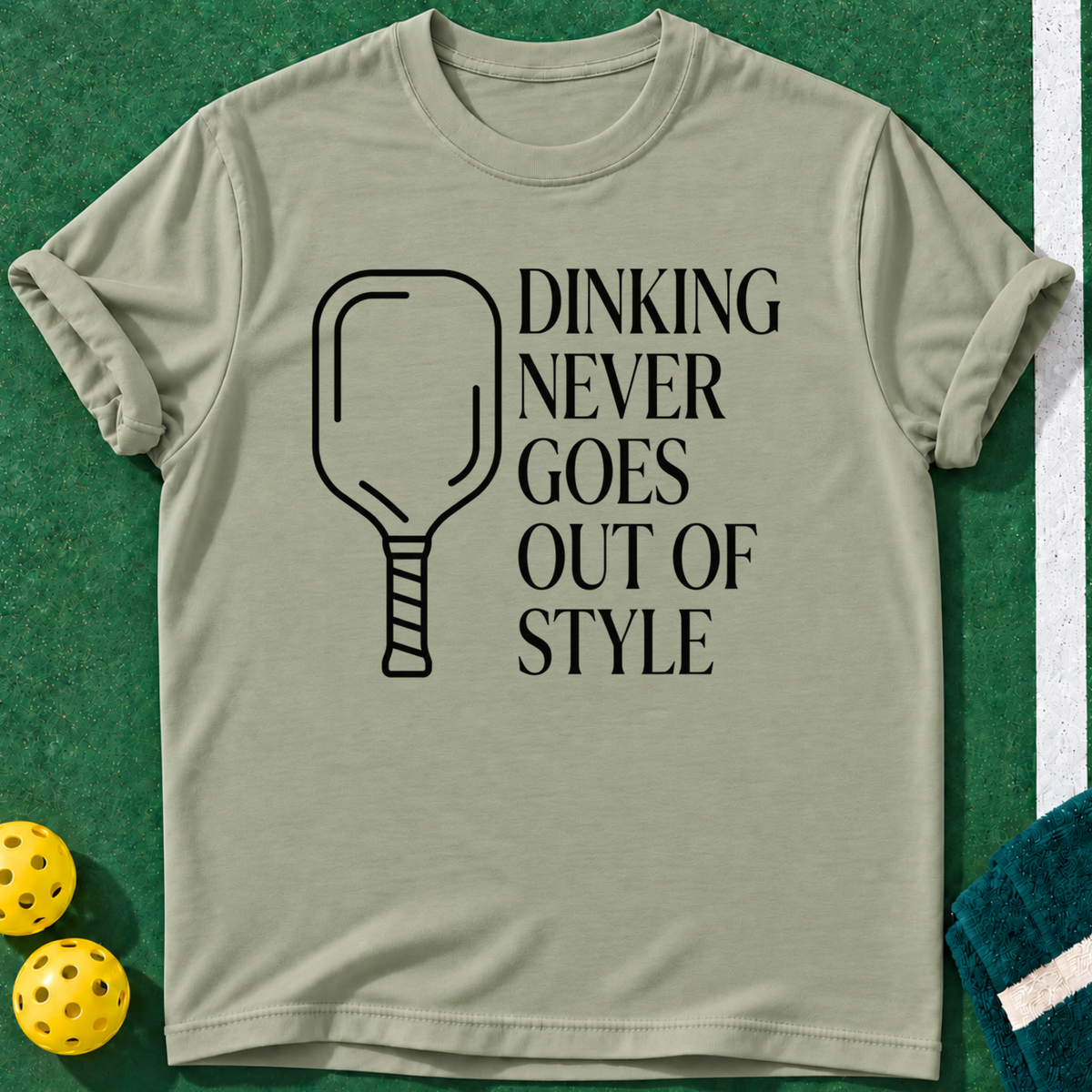 Forever Dinking T-shirt | Sage | final realistic custom mockup v2