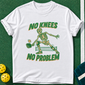 Knees No Problem T-shirt | White | final realistic custom mockup v2