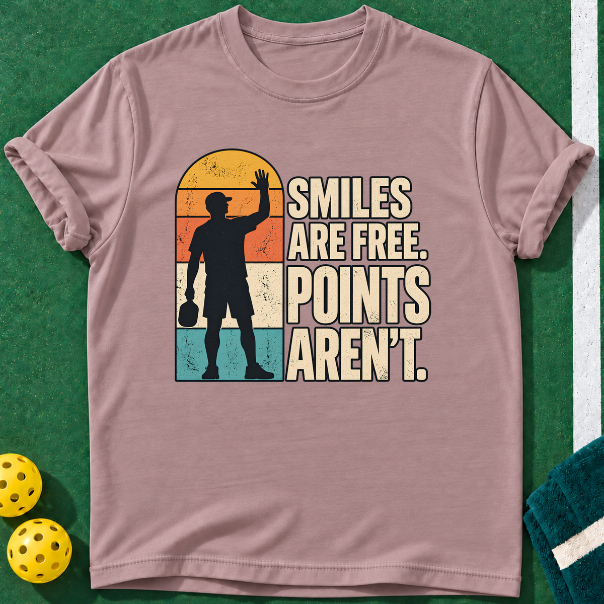 Free Smiles Points T-shirt | Paragon | final realistic custom mockup v2