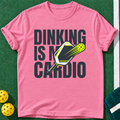 Cardio Dinking T-shirt | Azalea | final realistic custom mockup v2