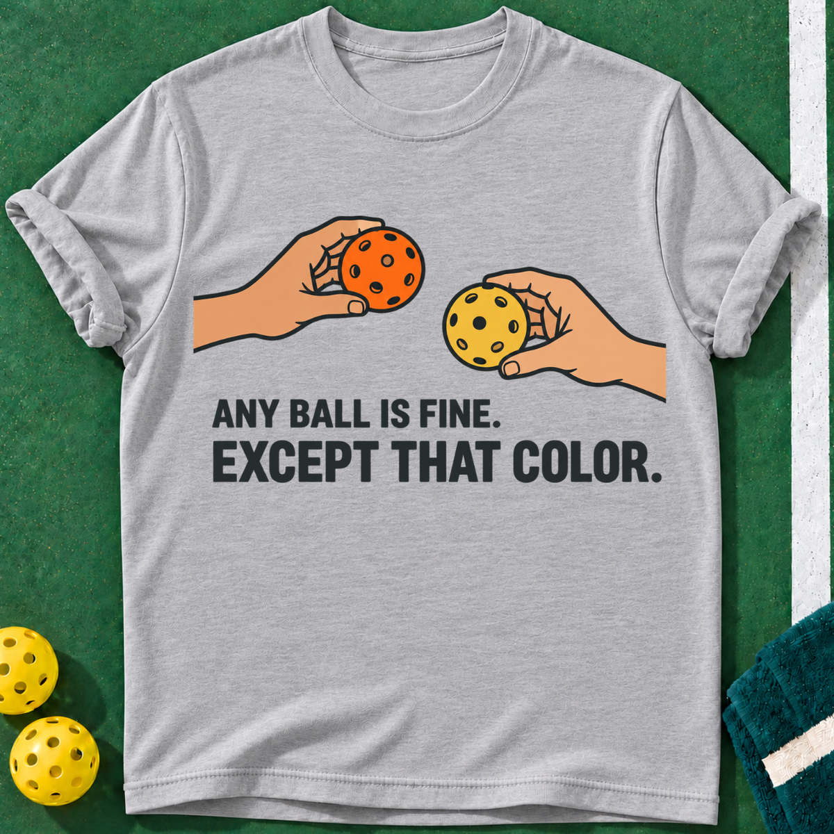 Ball Color Preference Pickleball T-Shirt