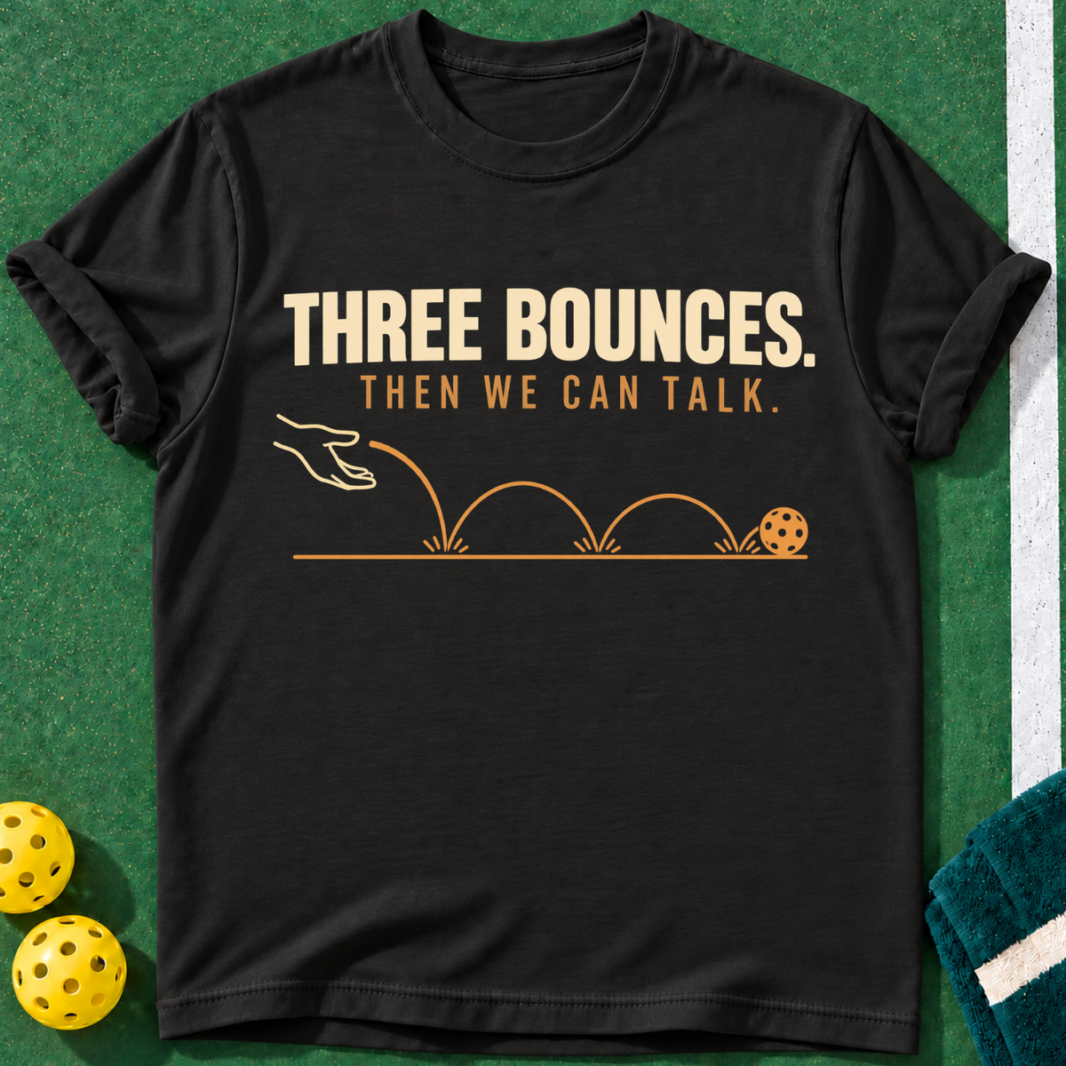 Three Bounces Pickleball T-Shirt
