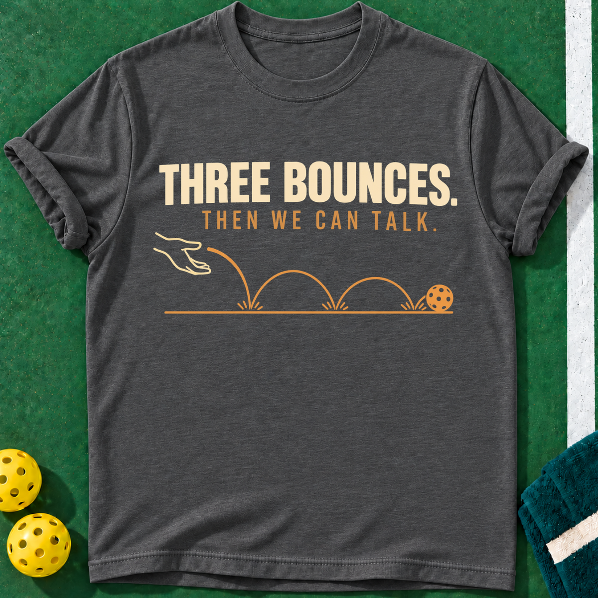 Three Bounces Pickleball T-Shirt
