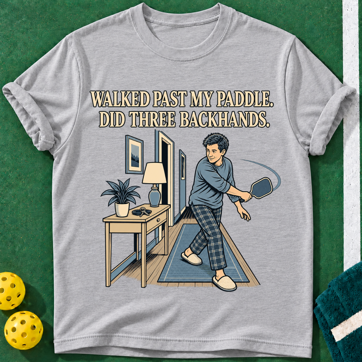 Three Backhands Pickleball T-Shirt