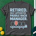 Paddle Rack Manager Pickleball T-Shirt