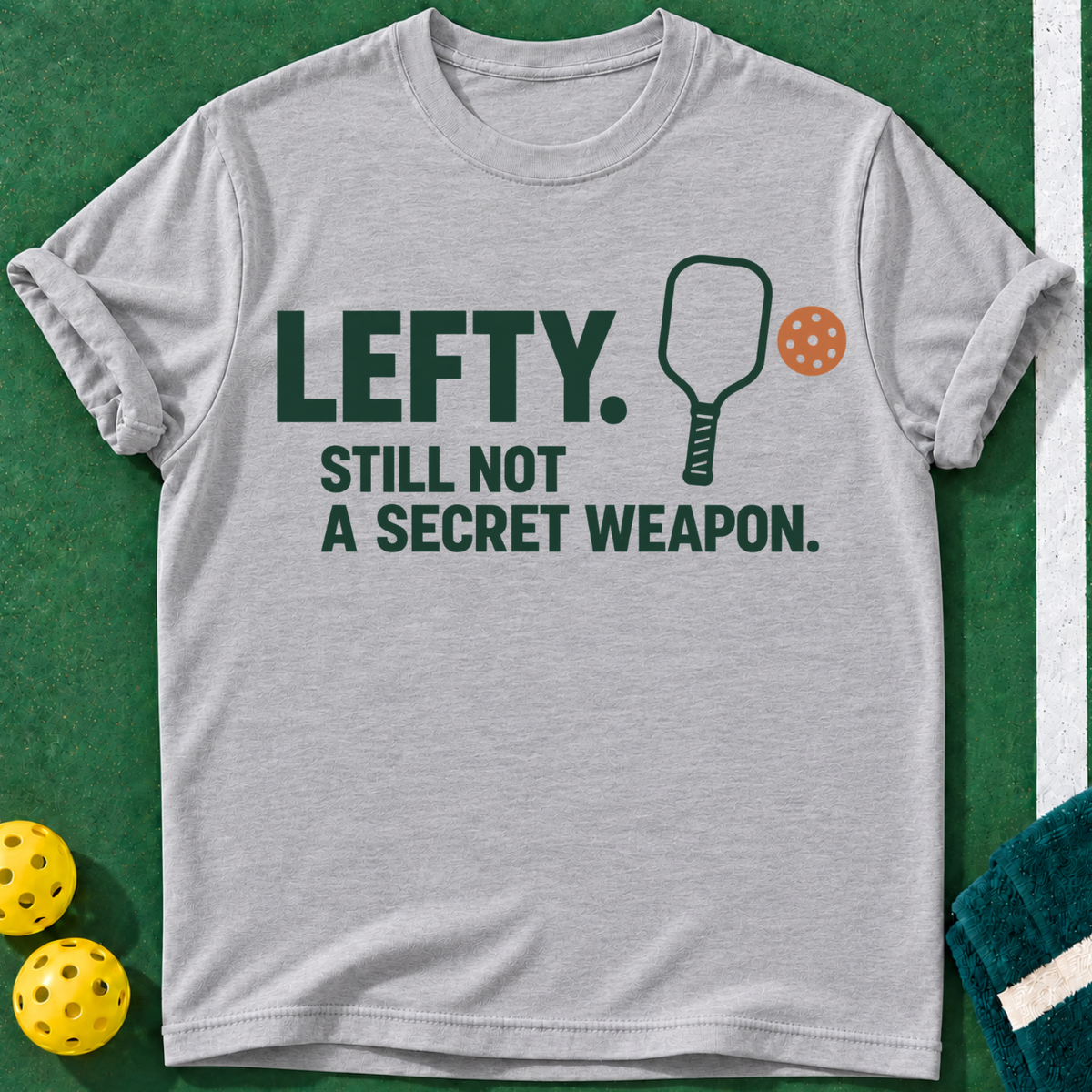 Lefty Secret Weapon Pickleball T-Shirt