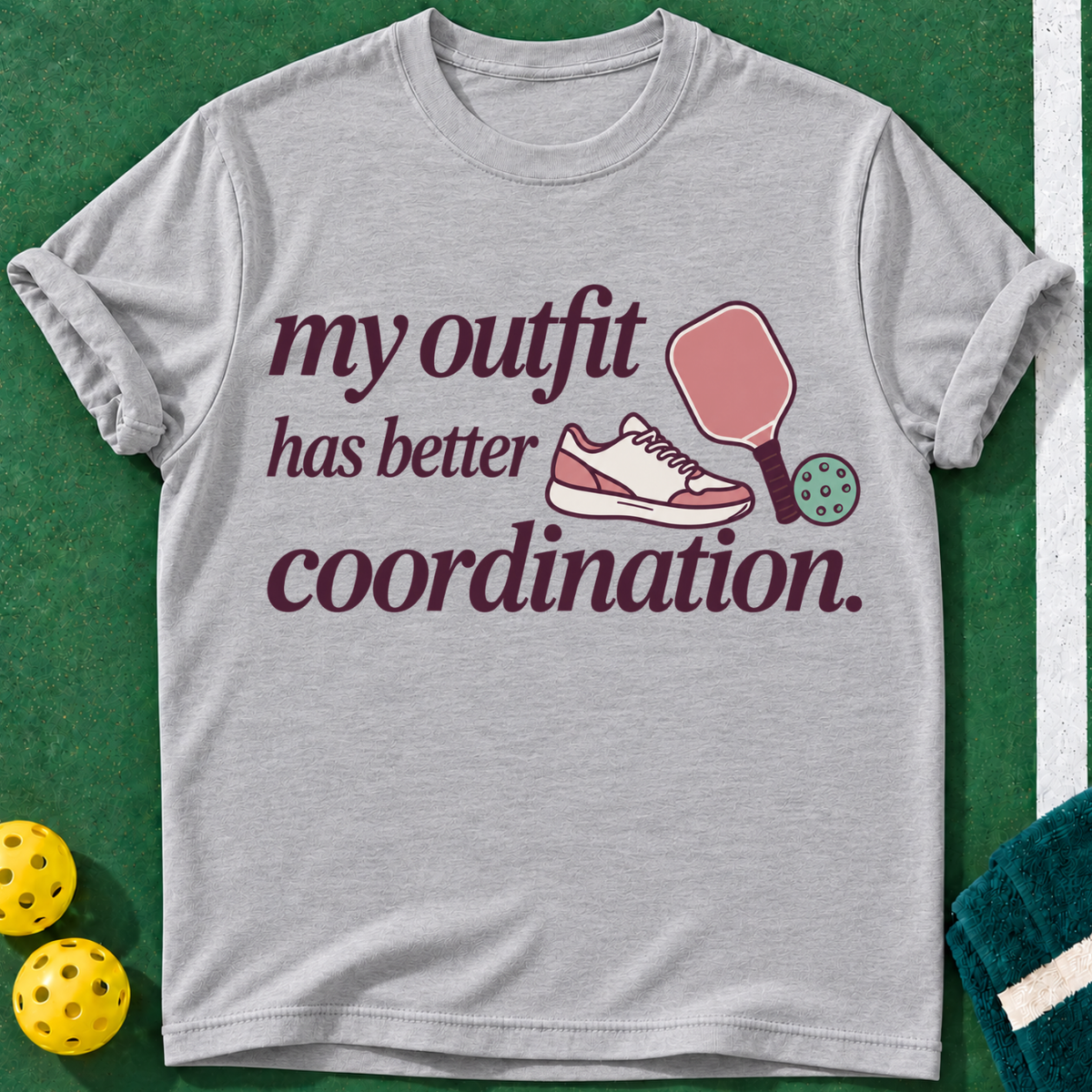 Outfit Coordination Pickleball T-Shirt